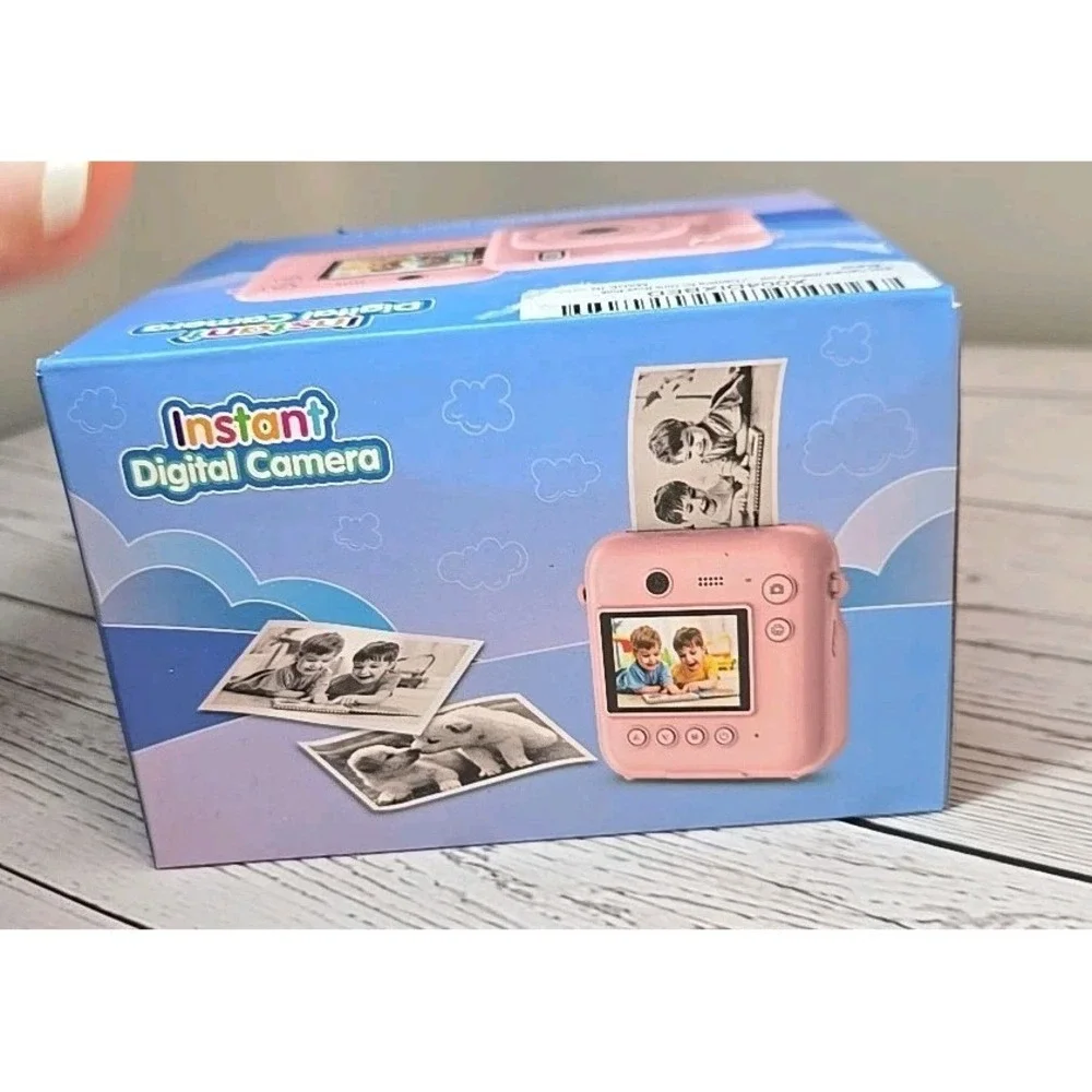 Instant Print Digital Camera Pink DC506 for Kids